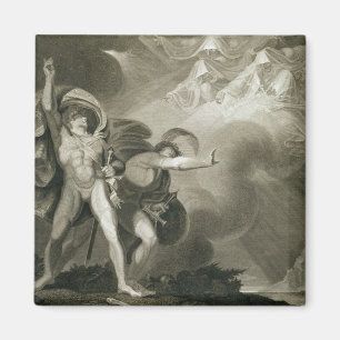 Aimant Macbeth, Banquo et les trois sorcières sur la sant