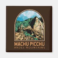 Machu Picchu Pérou Emblem Vintage