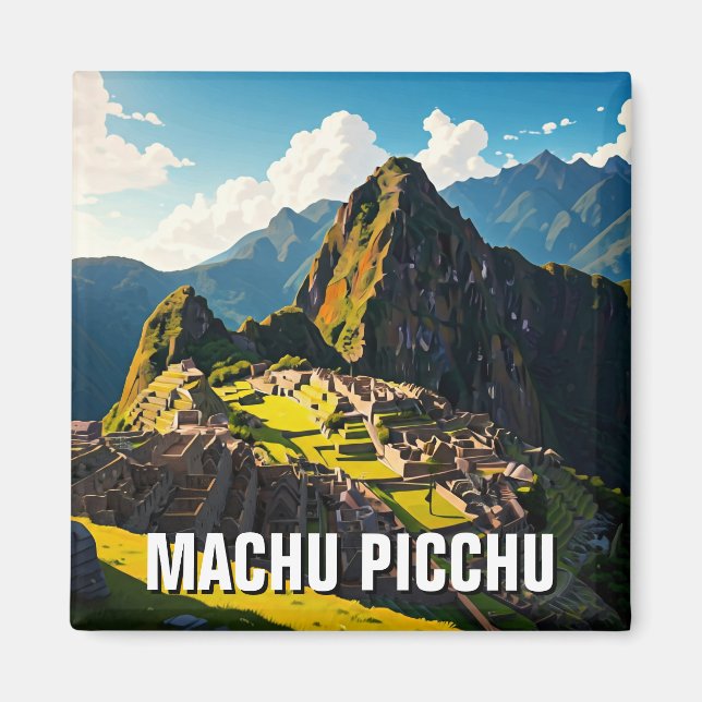 Aimant Machu Picchu Pérou Souvenir de voyage (Devant)