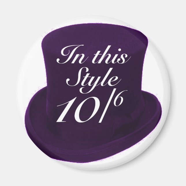 Aimant Mad Hatter - Violet (Devant)