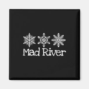 Aimant Mad River Mountain Ohio Ski Ski Ski Ski Snowflak