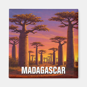 Aimant Madagascar Avenue of the Baobabs Travel