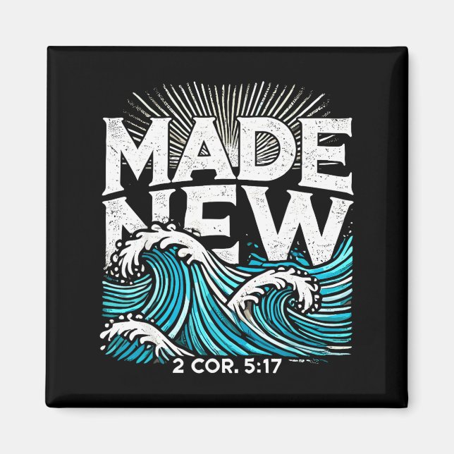 Aimant Made New Baptized Baptism  (Devant)