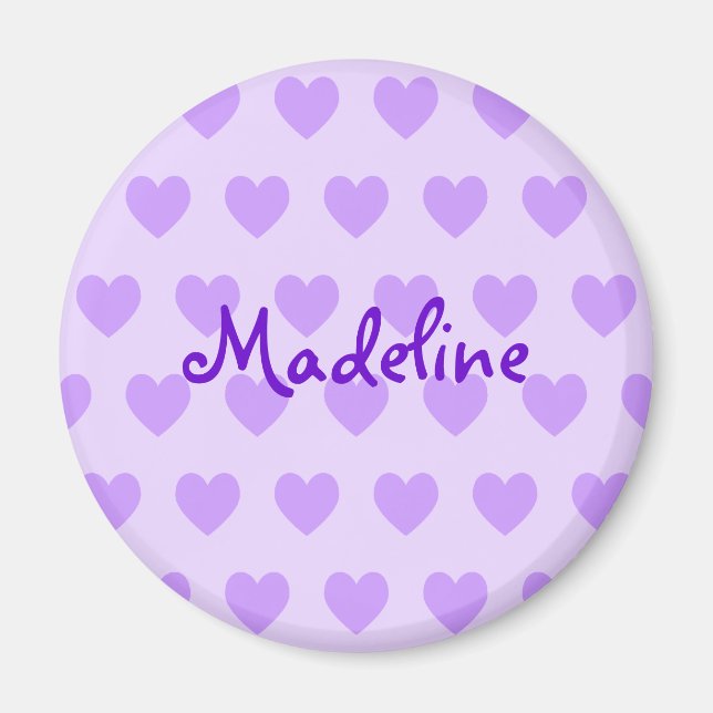 Aimant Madeline en violet (Devant)