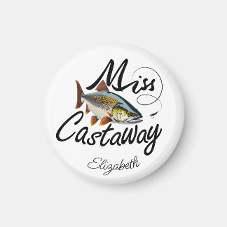 Aimant Mademoiselle Castaway Rainbow Trout