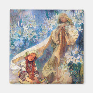 Aimant Madonna de la Lily, Mucha