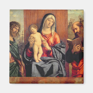Aimant Madonna et Enfant avec St Jean le Baptiste et St.