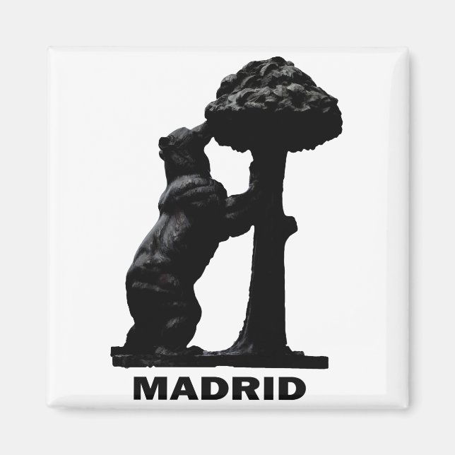 Aimant Madrid Bear et le Madrono Tree (Devant)