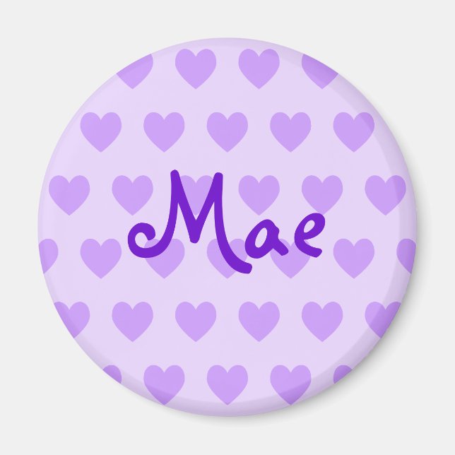 Aimant Mae en violet (Devant)