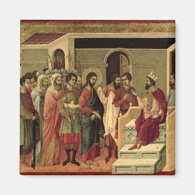 Aimant Maesta : Jésus avant Hérode, 1308-11 (Devant)