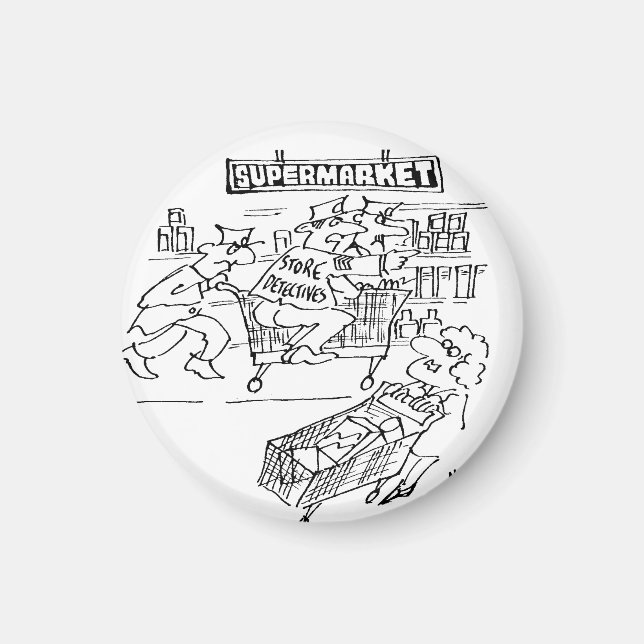 Aimant Magasin de détectives dans un supermarché (Devant)