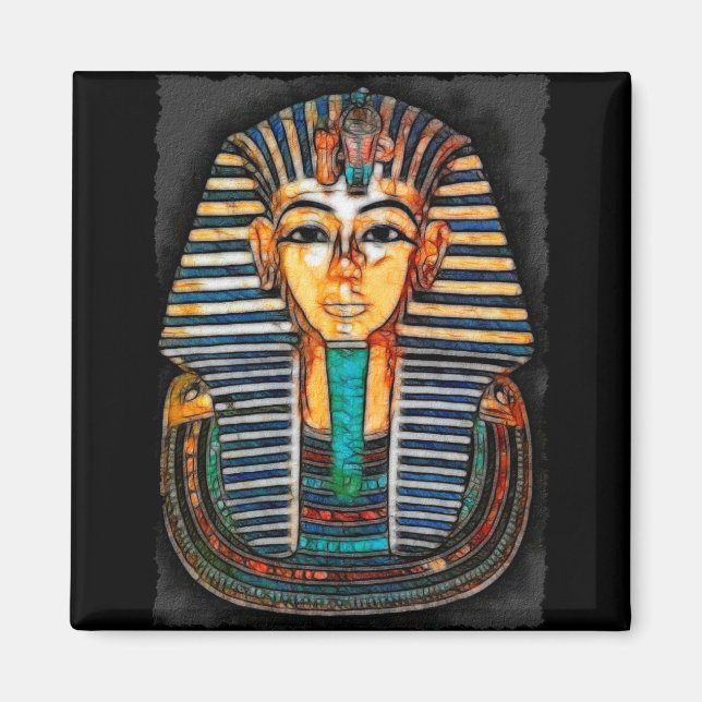 Aimant Magazine d'art égyptien du roi TUTANKHAMUN (Devant)