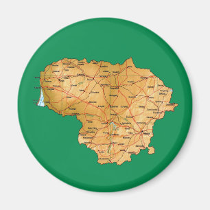 Aimant Magazine de cartes lituaniennes