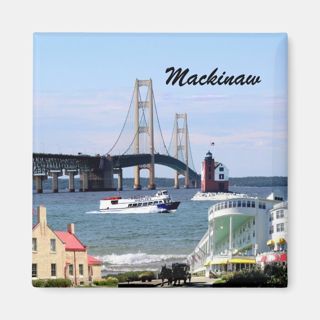 Aimant Magazine de la ville de Mackinaw (Devant)