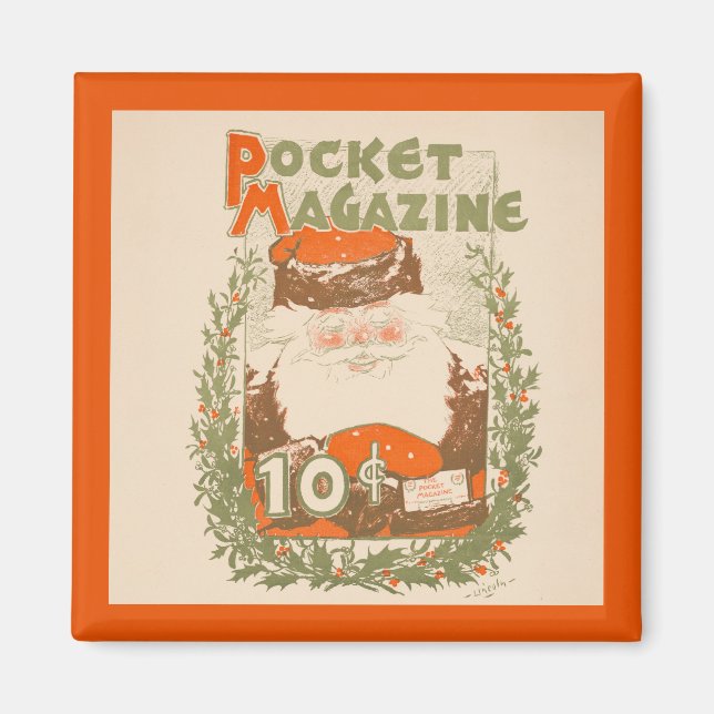 Aimant Magazine de poche vintage Noël (Devant)