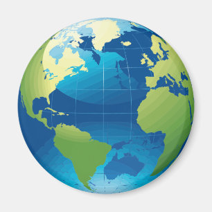 Aimant Magazine géant du continent terrestre