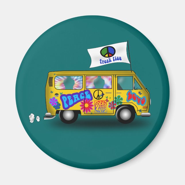 Aimant Magic Hippie Van (Devant)