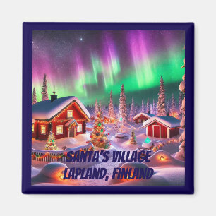 Aimant Magic Winter Wonderland : Village de Père Noël