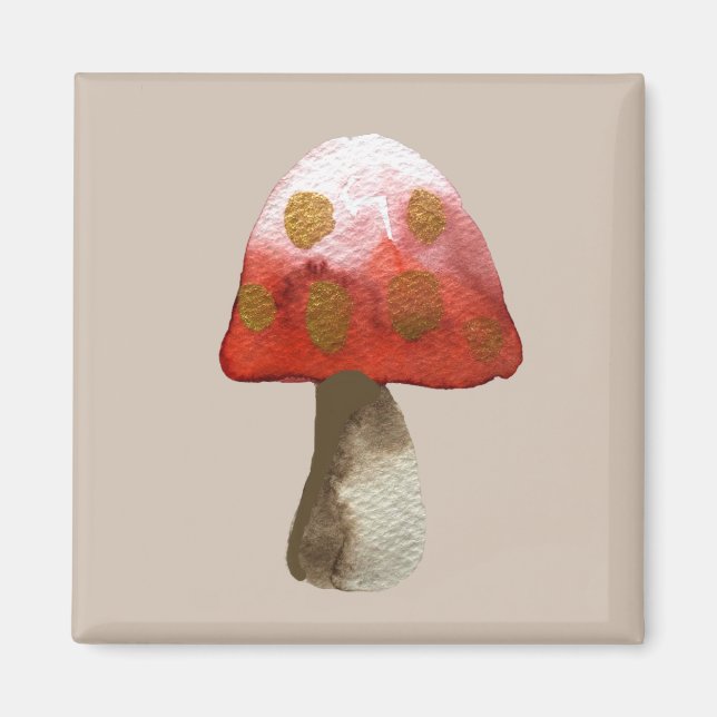 Aimant Magie de Toadstool de champignon rouge (Devant)