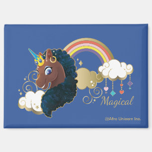 Aimant Magique Unicorn Arc en ciel et nuages Design
