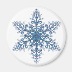 Aimant Magnat Blue Snowflake