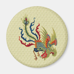 Aimant Magnat de design de coq d'art chinois