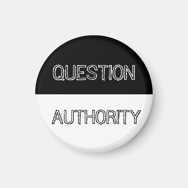 Aimant Magnat de l'autorité des questions (Devant)