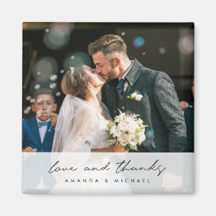 Aimant Magnat de Merci de Mariage photo personnalisé