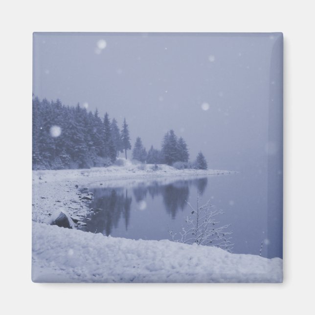 Aimant Magnat de neige en bord de mer (Devant)