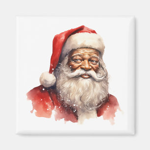 Aimant Magnat de Noël Joyeux Père Noël noir