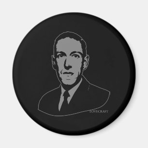 Aimant Magnat de portrait HP Lovecraft
