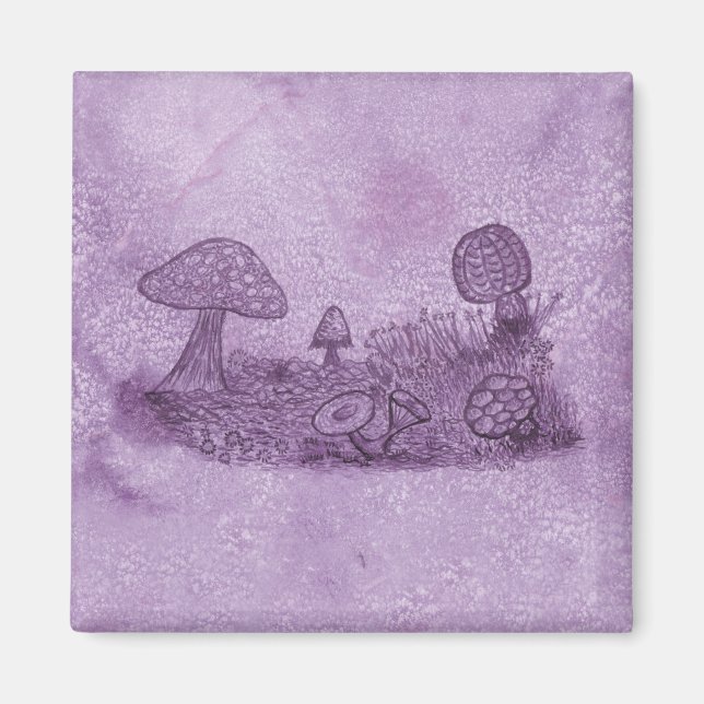 Aimant Magnat de prairie de champignons (Devant)