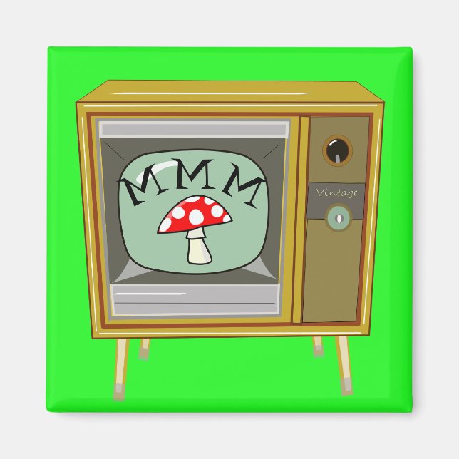 Aimant Magnat de télévision de console Boxy Retro (Devant)