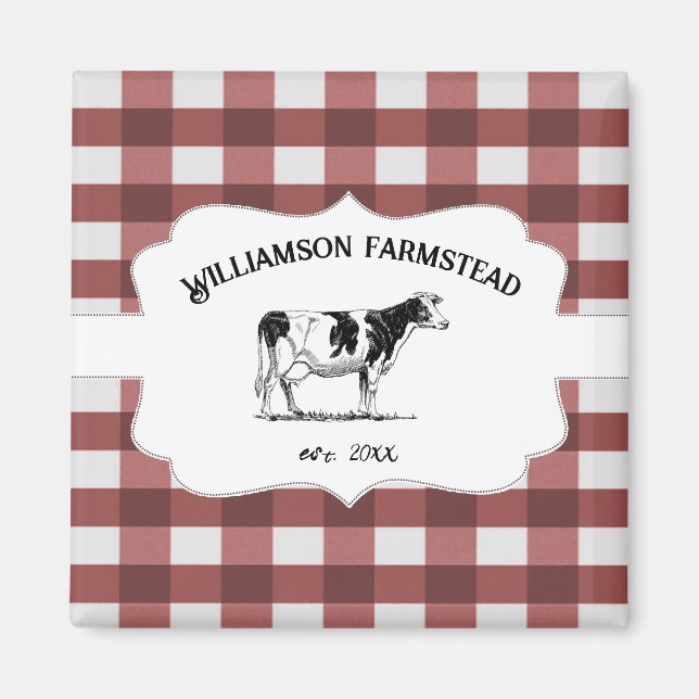 Aimant Magnat de vache de ferme de Red Buffalo (Devant)