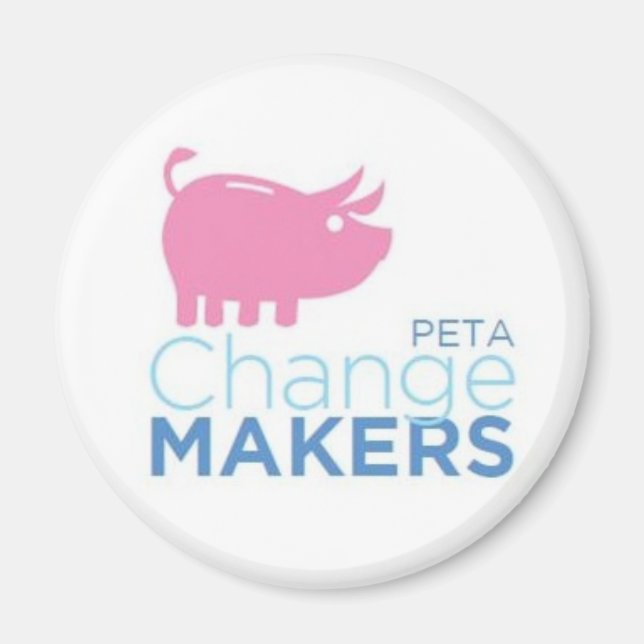 Aimant Magnat des fabricants de changement PETA (Devant)