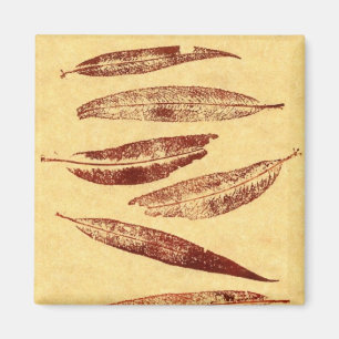 Aimant Magnat d'impression de la nature feuille