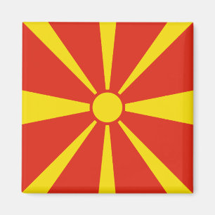 Aimant Magnat du drapeau de la Macédoine du Nord