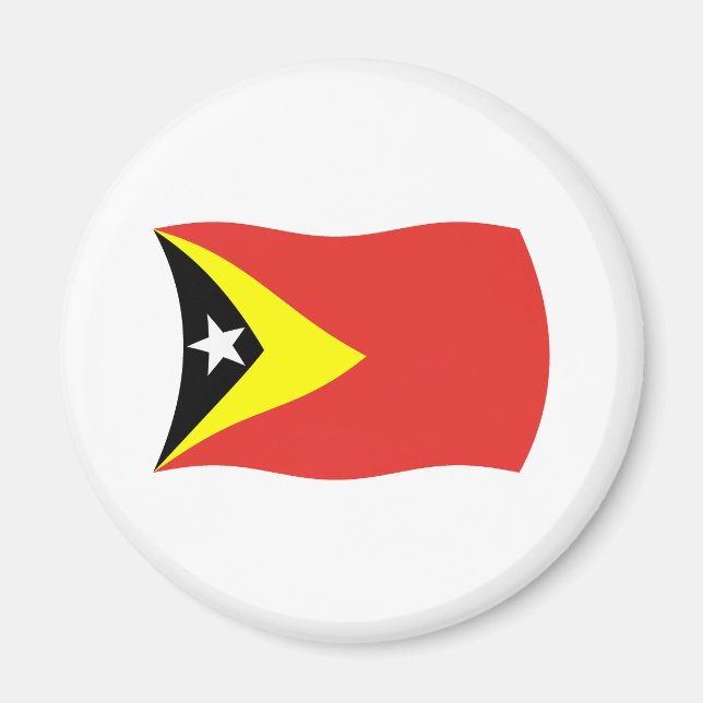 Aimant Magnat du drapeau du Timor oriental (Devant)