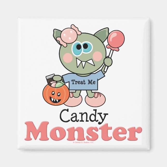 Aimant Magnat Halloween Monster Candy (Devant)