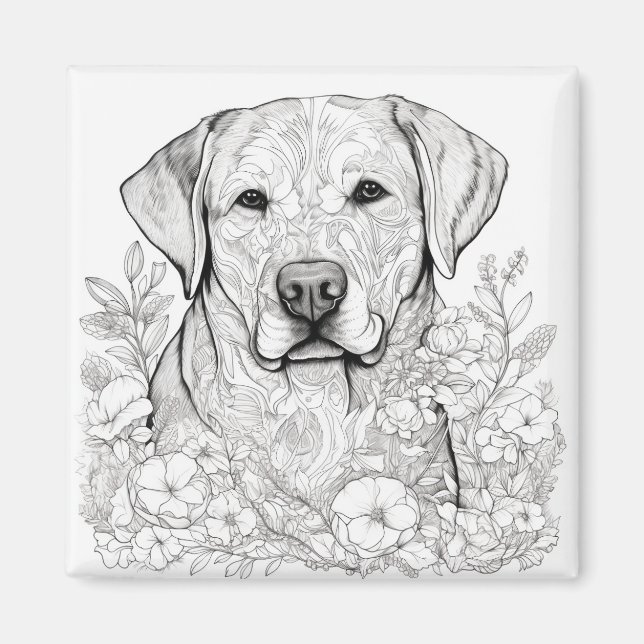 Aimant Magnat Labrador Retriever (Devant)