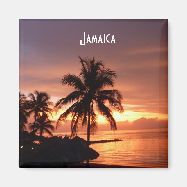 Aimant Magnat photo Montego Bay Jamaïque Sunset (Devant)