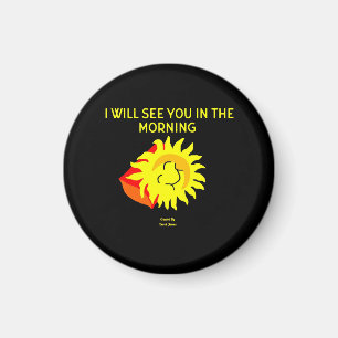 Aimant Magnat rond du soleil de bonne nuit