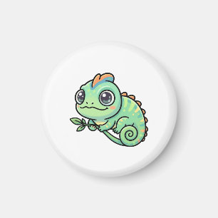 Aimant Magnét aimanté de caméléon vert bébé mignon