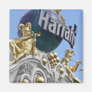 Aimant Magnet, carré, Las Vegas, Harrah's