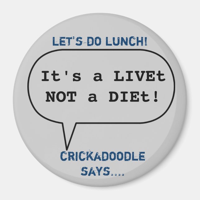 Aimant Magnet- Le crickadoodle dit.... (Devant)