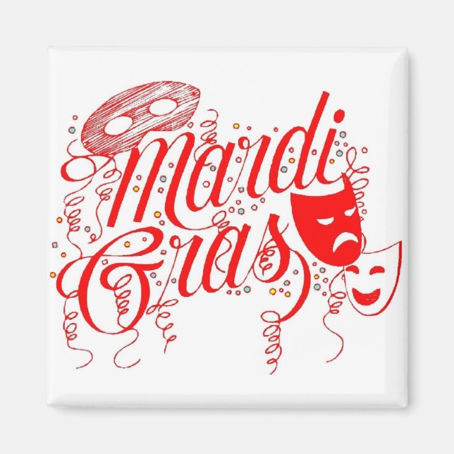 Aimant Magnet-Mardi Gras (Devant)
