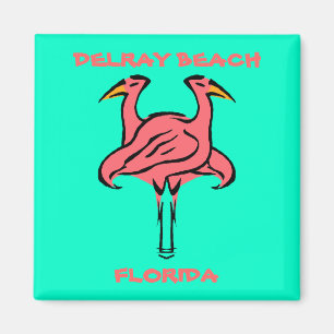 AIMANT MAGNET- PAIRE DE FLAMANTS ROSES ~ FACILE À CUSTOMI