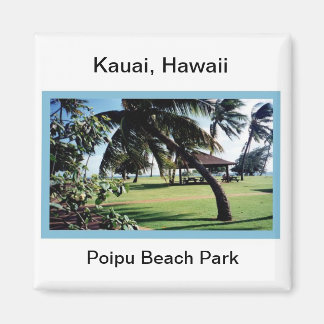 Aimant Magnet-Poipu Beach Park, Kauai, Hawaii