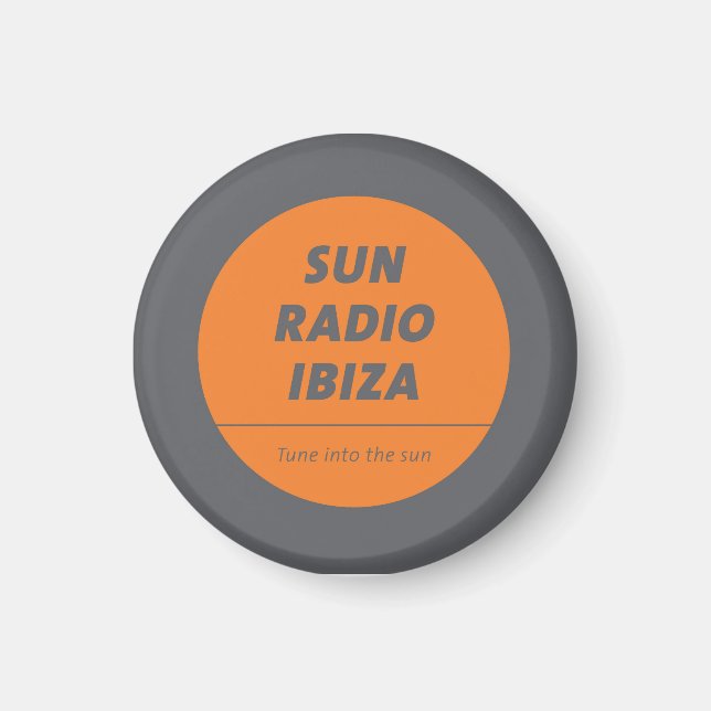 Aimant Magnetic Button by Sun Radio Ibiza  (Devant)
