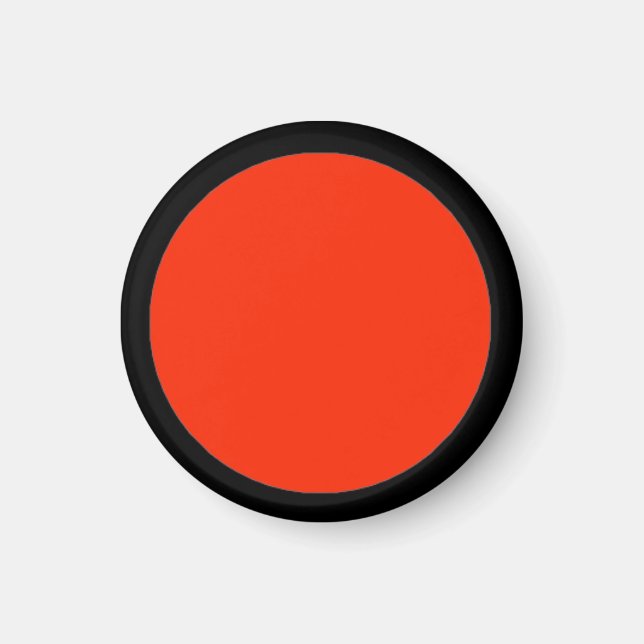 Aimant Magnétique Grand Rouge RAINBO Jeu noir Pièce (Devant)
